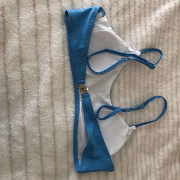 NWOT Blue Thong Bikini! Never worn!! - Picture 4 of 5